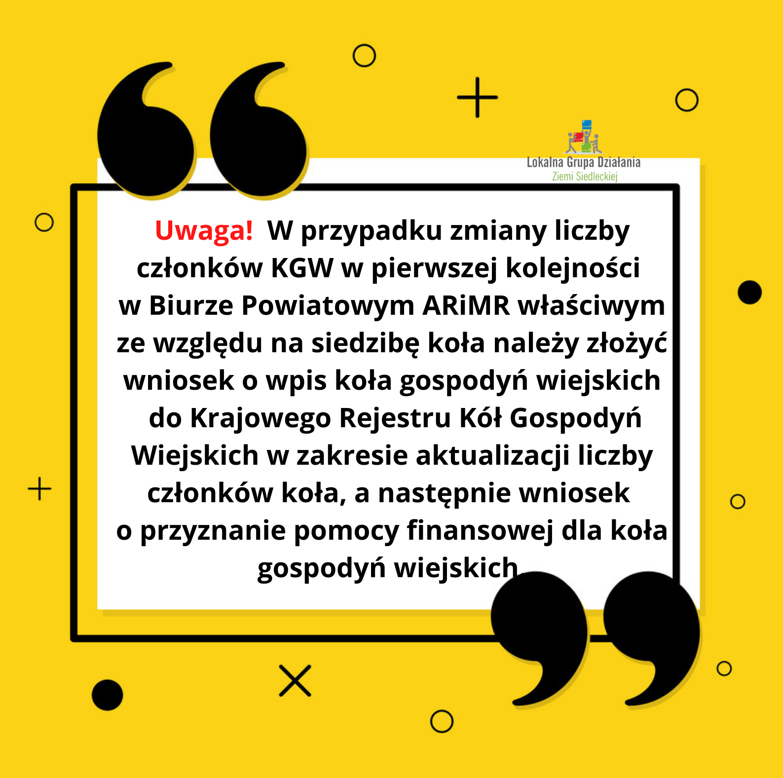 Uwaga nabór KGW 2022 1